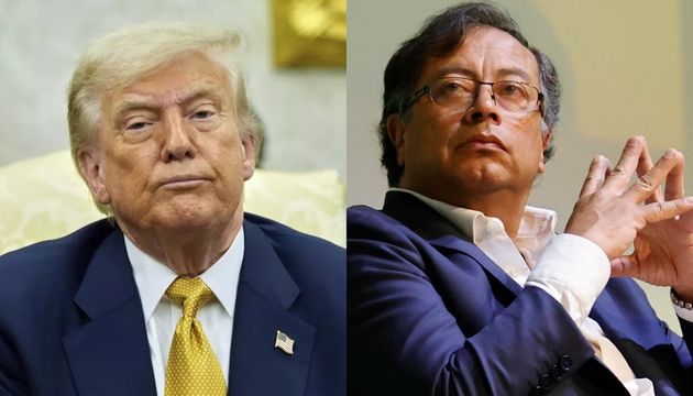 Donald Trump y Gustavo Petro