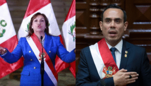 Dina Boluarte y José Jerí Oré