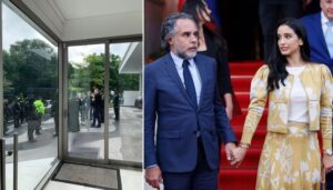 Ministro del Interior Armando Benedetti y su esposa, Adelina Guerrero.