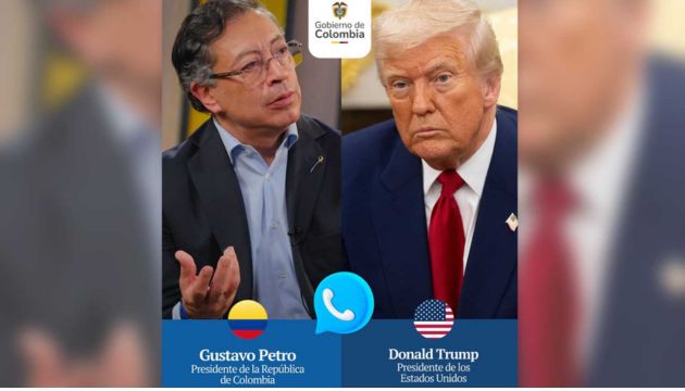 Conversación telefónica entre los presidentes Petro y Trump