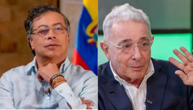 Gustavo Petro y Alvaro Uribe
