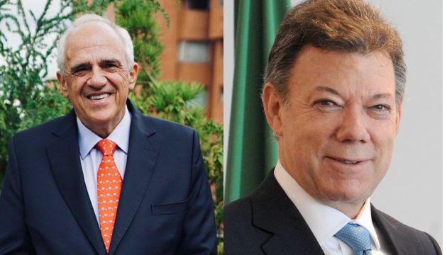 Ernesto Samper y Juan Manuel Santos