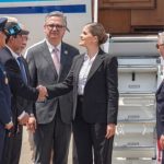 Alcalde Char recibe a presidenta de Costa rica, Laura Fernández, previa reunión de seguridad con su homólogo colombiano