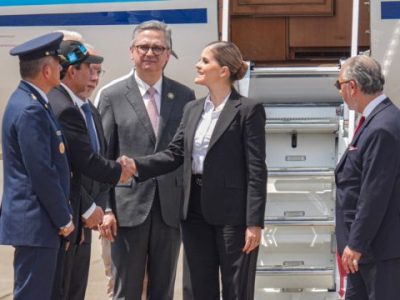 Alcalde Char recibe a presidenta de Costa rica, Laura Fernández, previa reunión de seguridad con su homólogo colombiano