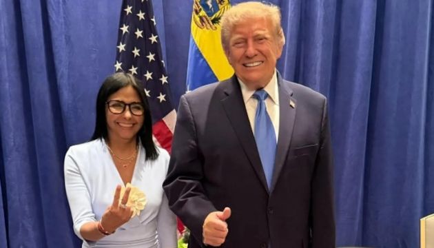 Donald Trump y Delcy Rodríguez