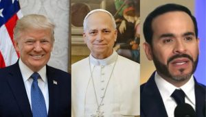 Donald Trump, el papa León XIV y Abelardo De la Espriella