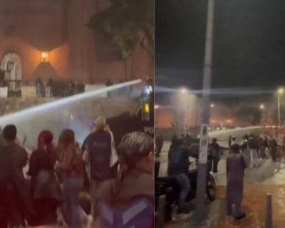 Intervención del Esmad en plantón frente al Museo Nacional desata polémica