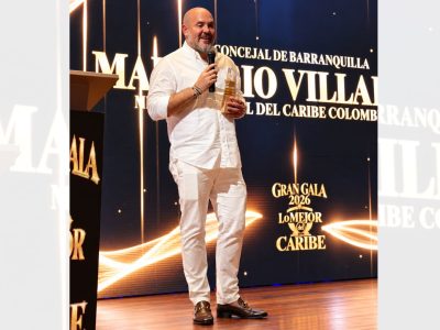 Mauricio Villafañez recibe reconocimiento como Mejor Concejal del Caribe colombiano