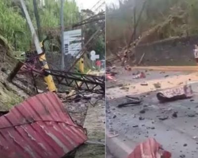Atentado con carro bomba destruyó el peaje El Bordo, en Cauca: tres civiles resultaron heridos
