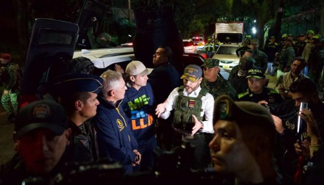 Abelardo De La Espriella en operativo de seguridad en Medellín