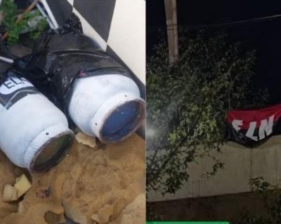 Banderas del ELN y cilindros sin explosivos fueron hallados en Barranquilla y Soledad